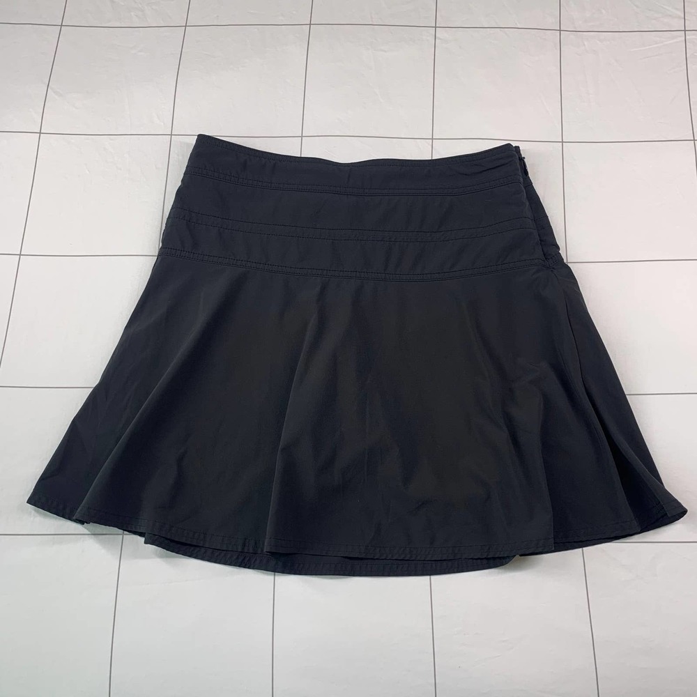 Athleta Skort Womens 6 Black Everyday Athletic Golf Tennis Built in Shorts Walk